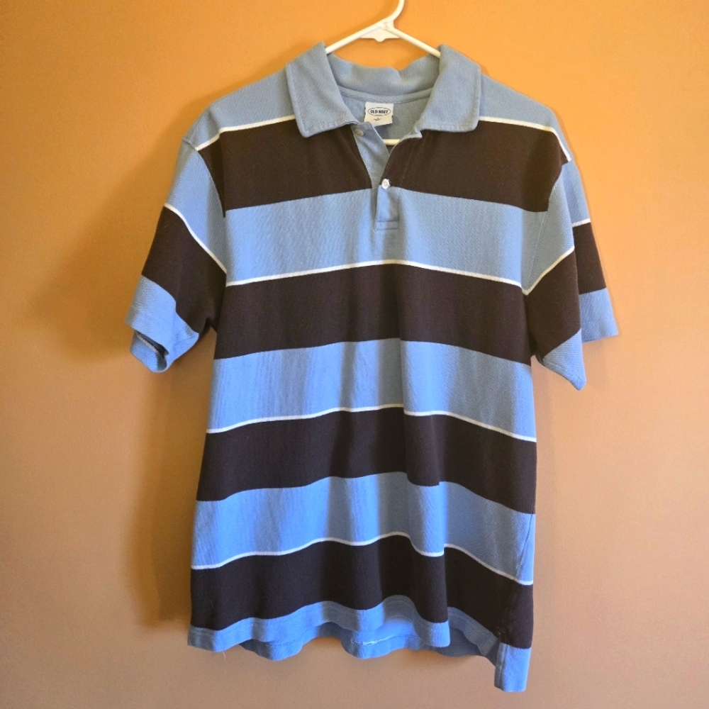 Old Navy Striped Polo PTP=21"